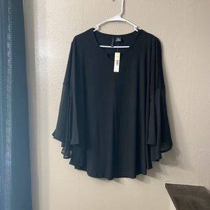 NEW With Tags Black Dressy Blouse